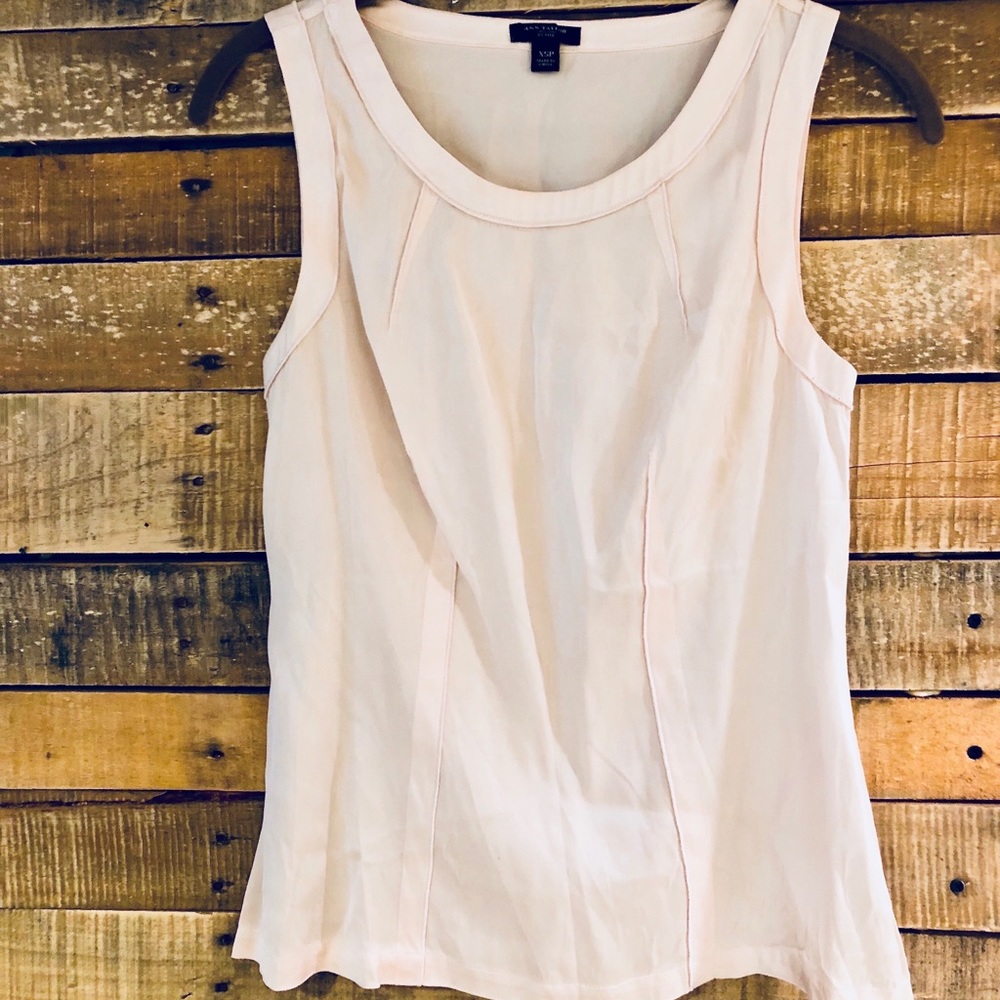 Ann Taylor pink moto top